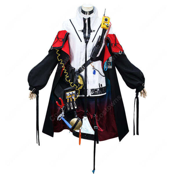 アークナイツ クロージャ コスプレ衣装 ロングコート・工具小物・角＆エルフ耳付き S～XXL元の画像