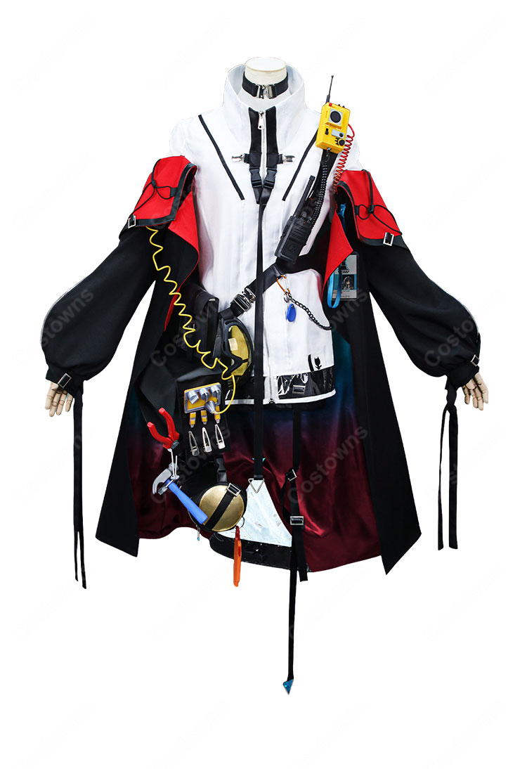 アークナイツ クロージャ コスプレ衣装 ロングコート・工具小物・角&エルフ耳付き S~XXL-2