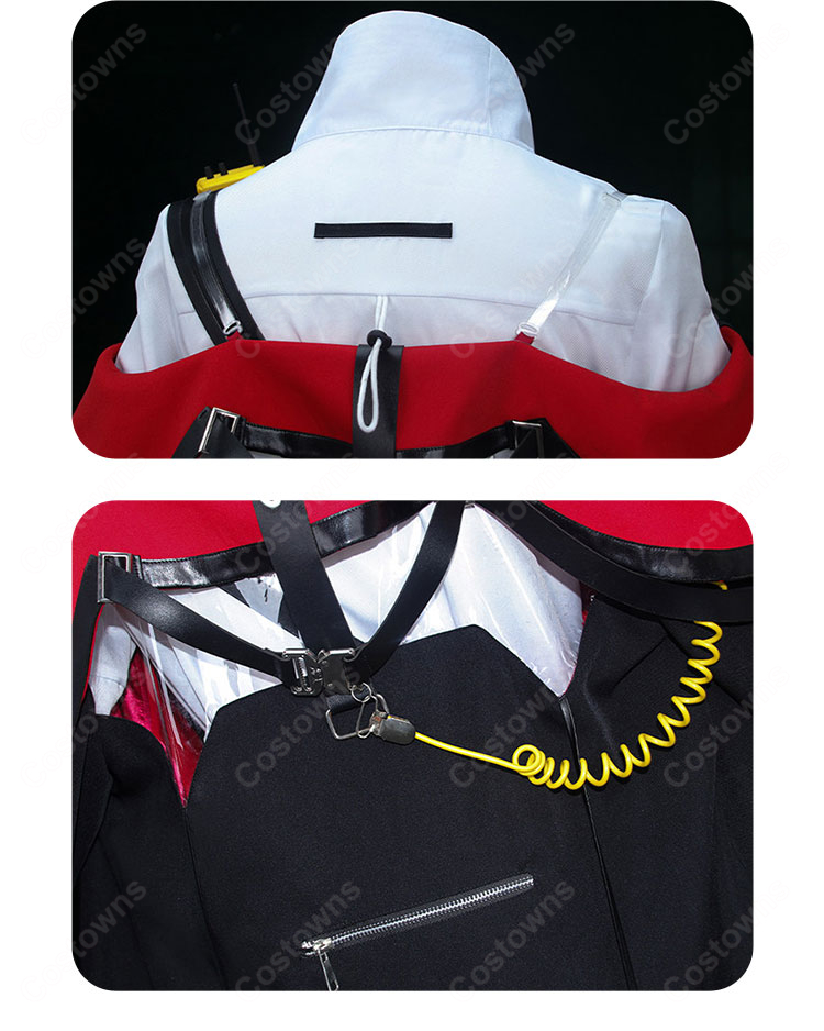 アークナイツ クロージャ コスプレ衣装 ロングコート・工具小物・角&エルフ耳付き S~XXL-9