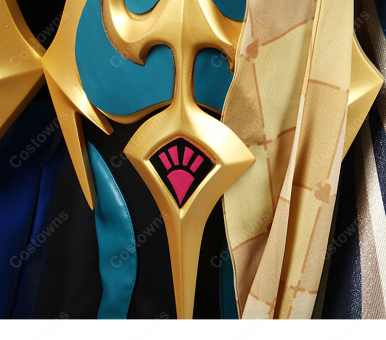 崩壊:スターレイル アベンチュリン 「十の石心」博戯の砂金石 コスプレ衣装 8点セット 帽子・仮面付き-7