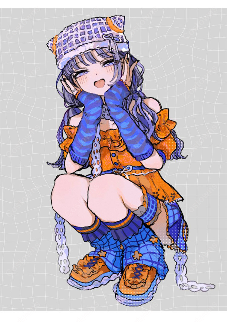にじさんじ 先斗寧 メランコリックオレンジ コスプレ衣装-2