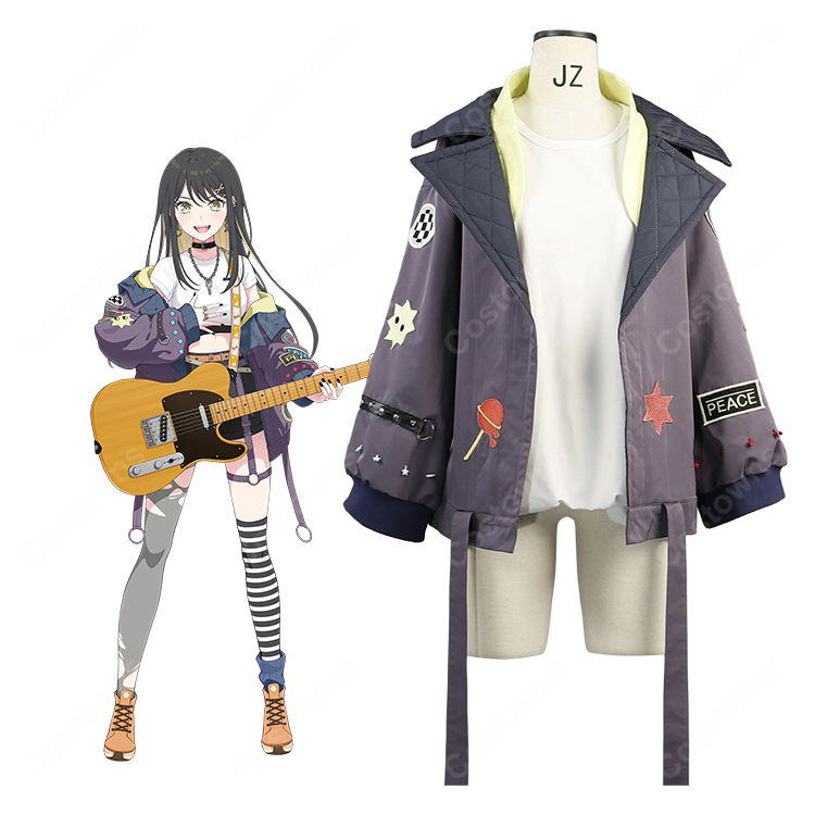 BanG Dream! Our Notes 一家Dumb Rock! 須賀蕾叶 コート コスプレ衣装-1