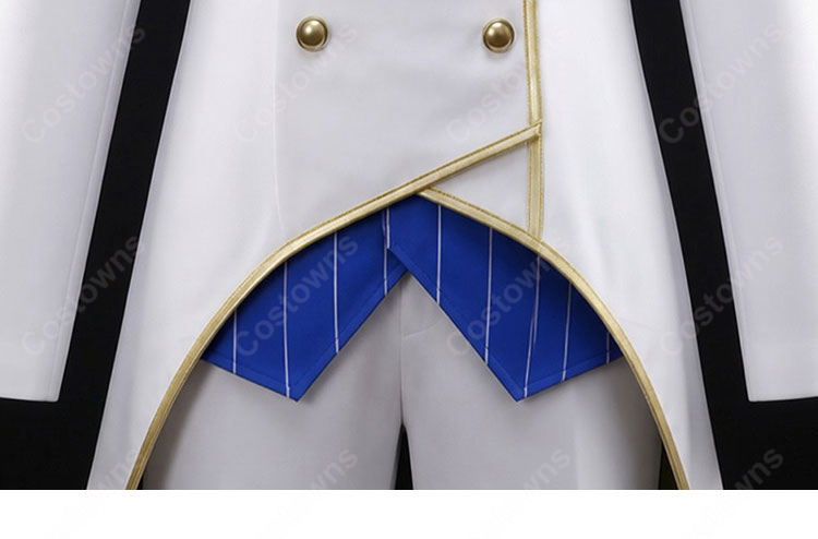 Re:ゼロから始める異世界生活 強欲の大罪司教 レグルス・コルニアス コスプレ衣装 白ロングコート スーツセット-7