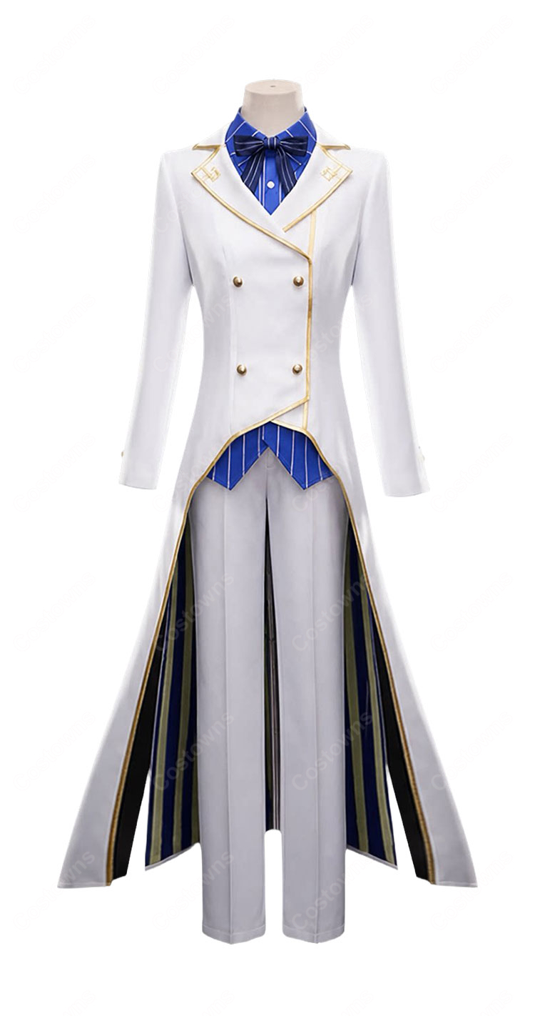 Re:ゼロから始める異世界生活 強欲の大罪司教 レグルス・コルニアス コスプレ衣装 白ロングコート スーツセット-2