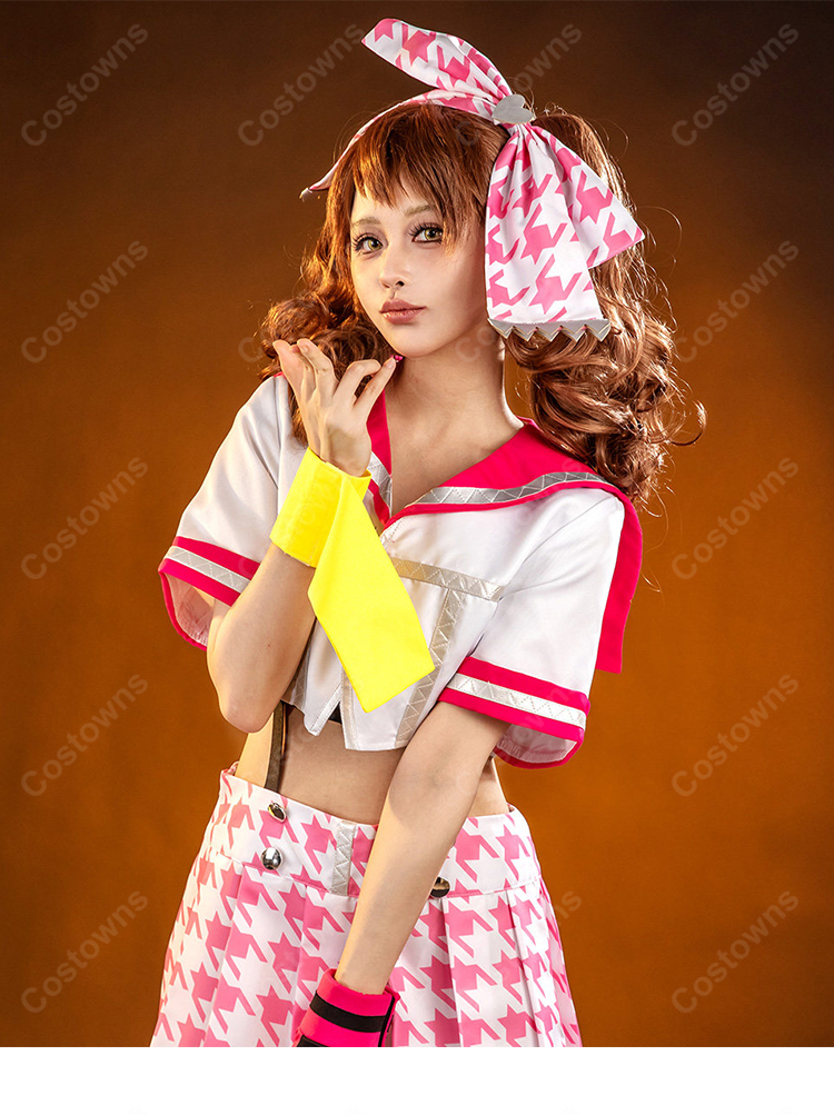 ペルソナ4 ダンシング・オールナイト 久慈川りせ 制服 コスプレ衣装-10