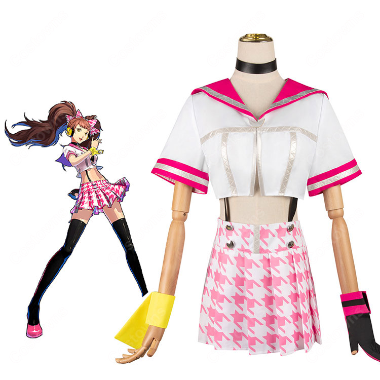 ペルソナ4 ダンシング・オールナイト 久慈川りせ 制服 コスプレ衣装-1