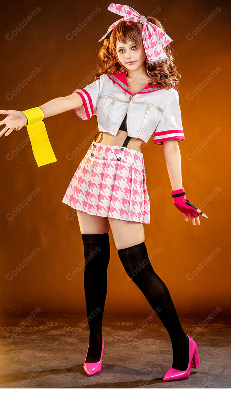 ペルソナ4 ダンシング・オールナイト 久慈川りせ 制服 コスプレ衣装-6