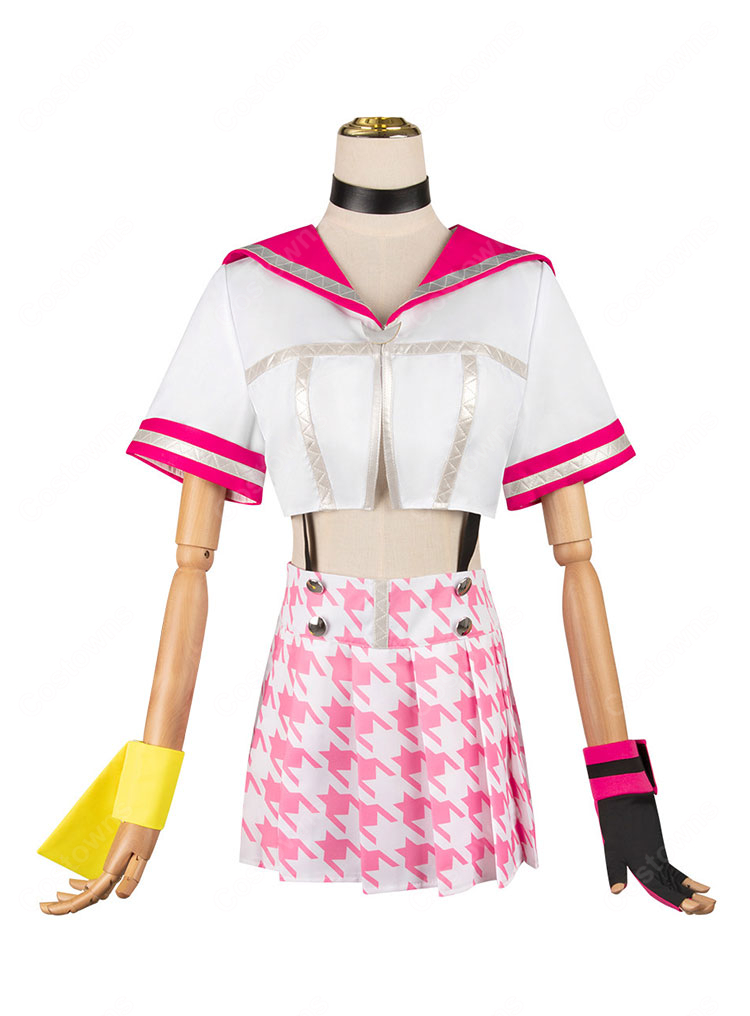 ペルソナ4 ダンシング・オールナイト 久慈川りせ 制服 コスプレ衣装-2