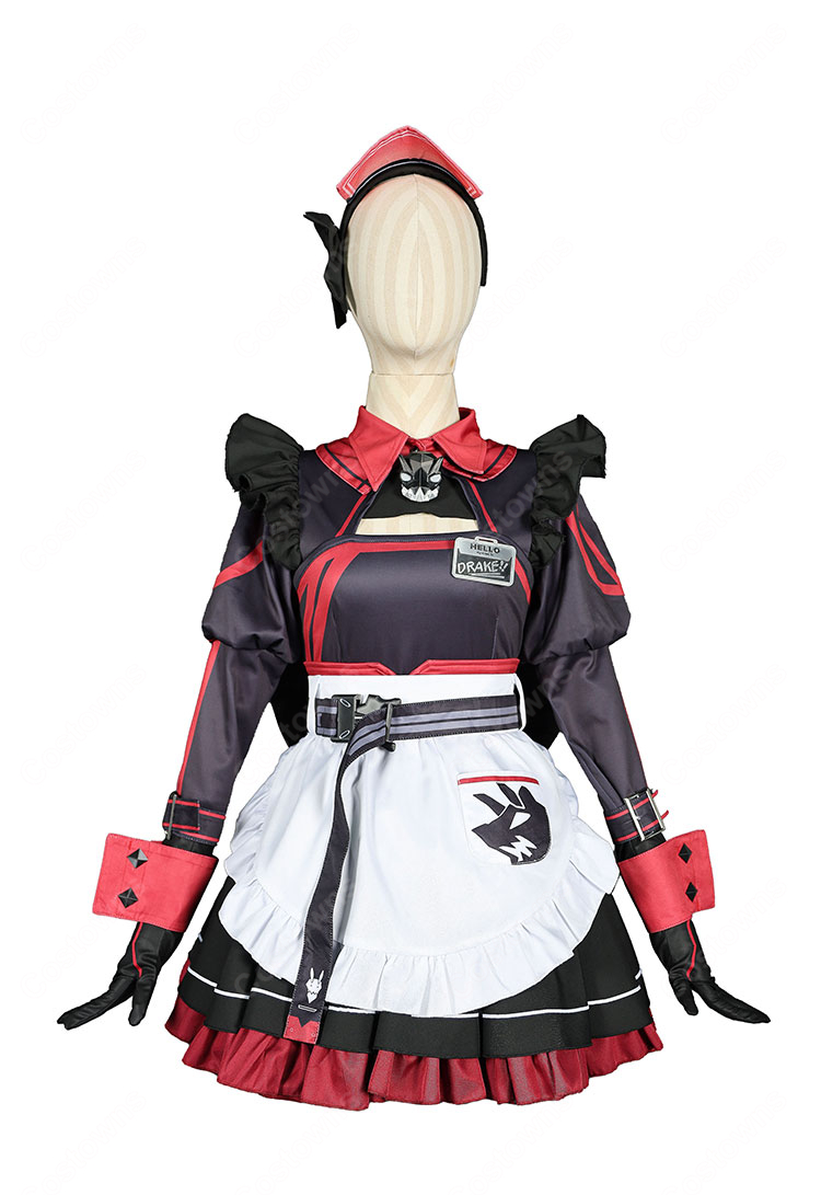 勝利の女神：NIKKE ドレイク メイド・フォー・ヴィラン コスプレ衣装 メイド服-2
