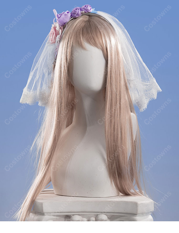 Re:ゼロから始める異世界生活 エミリア ウェディングVer. コスプレ衣装-5
