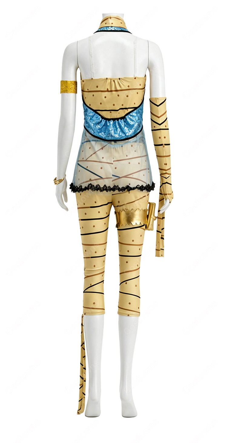 Monster High クレオ・デ・ナイル コスプレ衣装 エジプト風ゴールドセット アクセサリー付き撮影向け-5