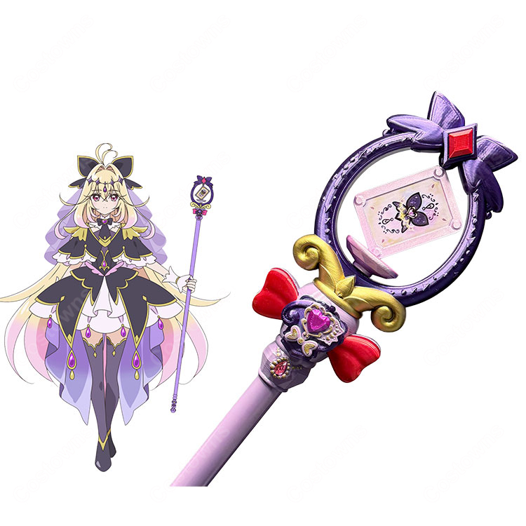 名探偵プリキュア! 森亜るるか キュアアルカナ・シャドウ ティアアルカナロッド 変身アイテム コスプレ小道具-1