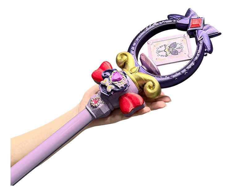 名探偵プリキュア! 森亜るるか キュアアルカナ・シャドウ ティアアルカナロッド 変身アイテム コスプレ小道具-4