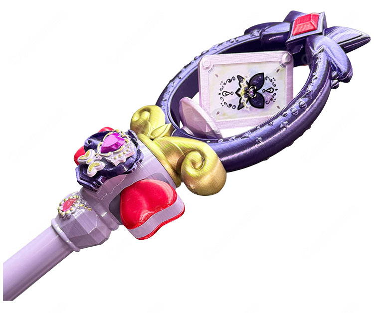 名探偵プリキュア! 森亜るるか キュアアルカナ・シャドウ ティアアルカナロッド 変身アイテム コスプレ小道具-3