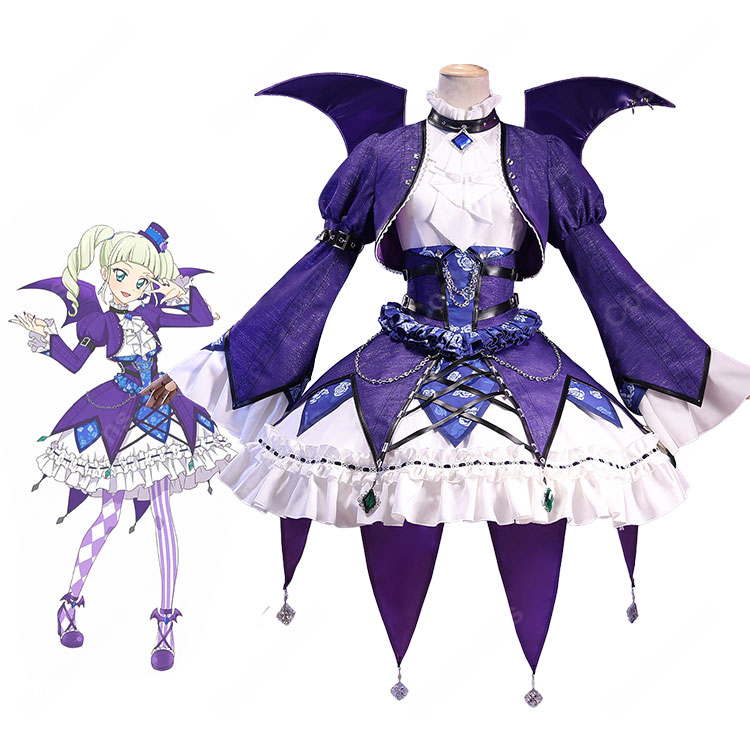 アイカツ!藤堂ユリカ ゴスマジックコーデ コスプレ衣装 プレミアムレアドレス風セット イベント撮影対応 XS~XXL-1