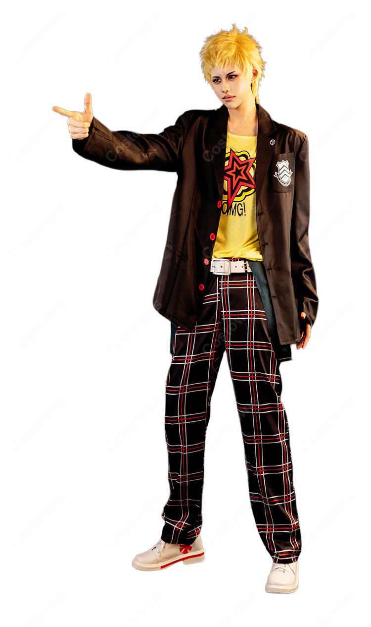 ペルソナ5 ザ・ロイヤル 坂本竜司 制服Ver. コスプレ衣装 ジャケット パンツ ベルト付き イベント撮影向け-3