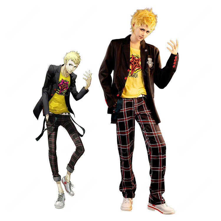 ペルソナ5 ザ・ロイヤル 坂本竜司 制服Ver. コスプレ衣装 ジャケット パンツ ベルト付き イベント撮影向け-1
