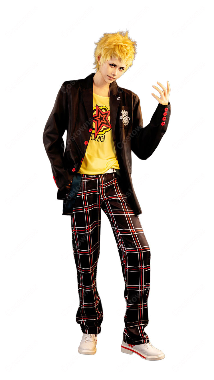 ペルソナ5 ザ・ロイヤル 坂本竜司 制服Ver. コスプレ衣装 ジャケット パンツ ベルト付き イベント撮影向け-2