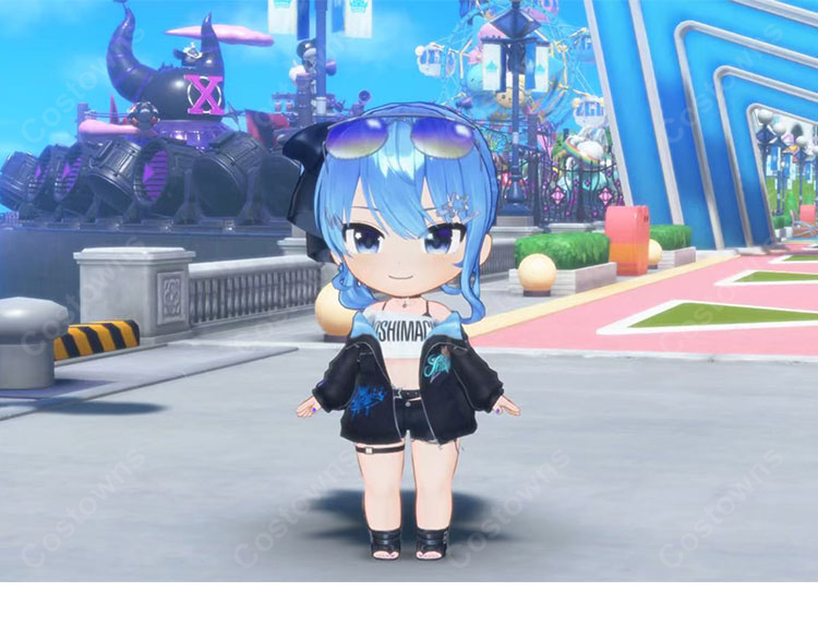 hololive 星街すいせい 夏に一閃!水鉄砲のアルペジオ 水着Ver. コスプレ衣装-3