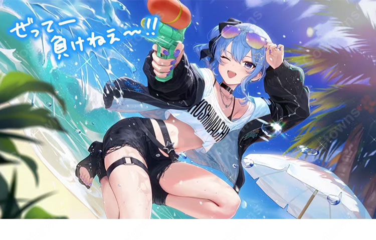 hololive 星街すいせい 夏に一閃!水鉄砲のアルペジオ 水着Ver. コスプレ衣装-1