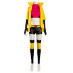 X-MEN ジュビリー コスプレ衣装 イエローコート付き ピンク×ブラック 衣装セット イベント・撮影用