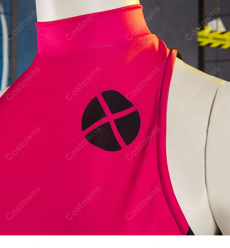 X-MEN ジュビリー コスプレ衣装 イエローコート付き ピンク×ブラック 衣装セット イベント・撮影用-10