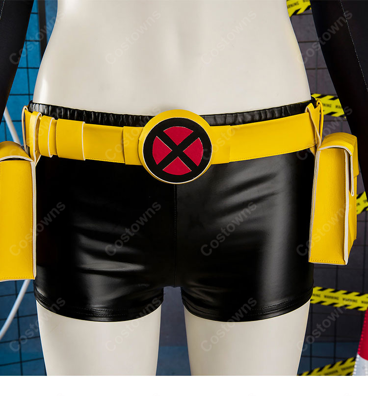 X-MEN ジュビリー コスプレ衣装 イエローコート付き ピンク×ブラック 衣装セット イベント・撮影用-14