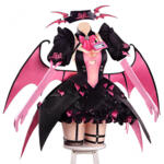 アズールレーン プリンツ・モーリッツ コスプレ衣装 悪魔 ナース服 真夜中怪談看護師長 ブラック×ピンク 翼追加可