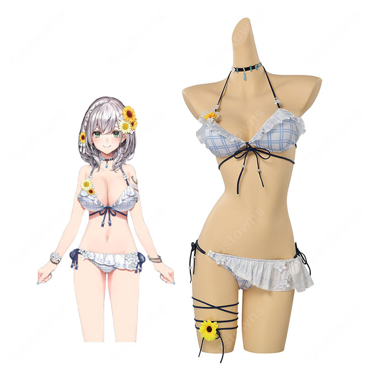 hololive ホロライブ 白銀ノエル 水着 コスプレ衣装-1