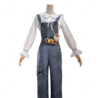 IdentityV 第五人格 「神童」カイ コスプレ衣装 ブルーグレーサロペット 花冠・小物付き 撮影イベント向け(IdentityV 第五人格 コスプレ衣装)