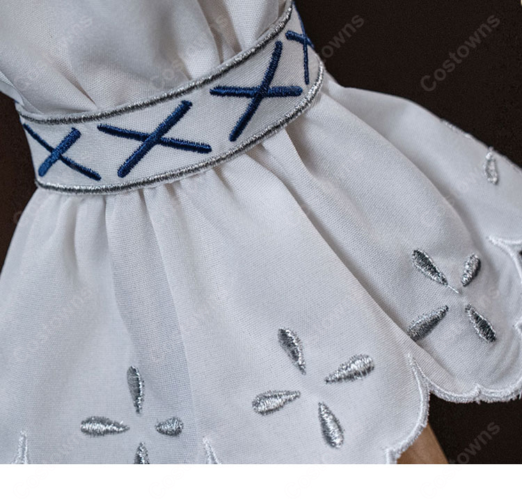 IdentityV 第五人格 「神童」カイ コスプレ衣装 ブルーグレーサロペット 花冠・小物付き 撮影イベント向け-8