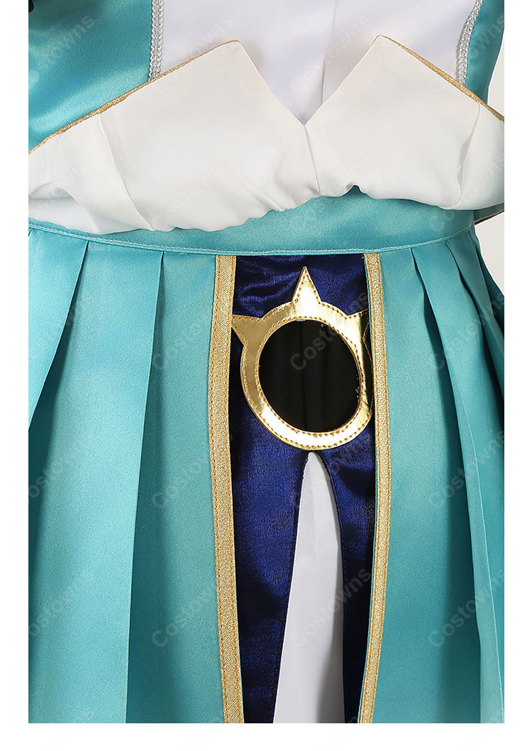 ウマ娘 プリティーダービー エピファネイア 勝負服 コスプレ衣装 ターコイズ×ネイビー 衣装セット-12
