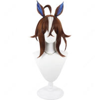 ウマ娘 プリティーダービー エピファネイア 勝負服 コスプレウィッグ 耳・尻尾・ウィッグネット付き イベント撮影向け