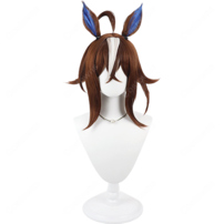 ウマ娘 プリティーダービー エピファネイア 勝負服 コスプレウィッグ 耳・尻尾・ウィッグネット付き イベント撮影向け(202×202)