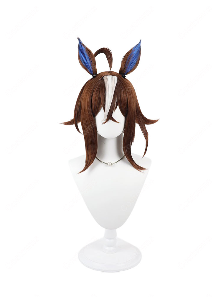 ウマ娘 プリティーダービー エピファネイア 勝負服 コスプレウィッグ 耳・尻尾・ウィッグネット付き イベント撮影向け-2