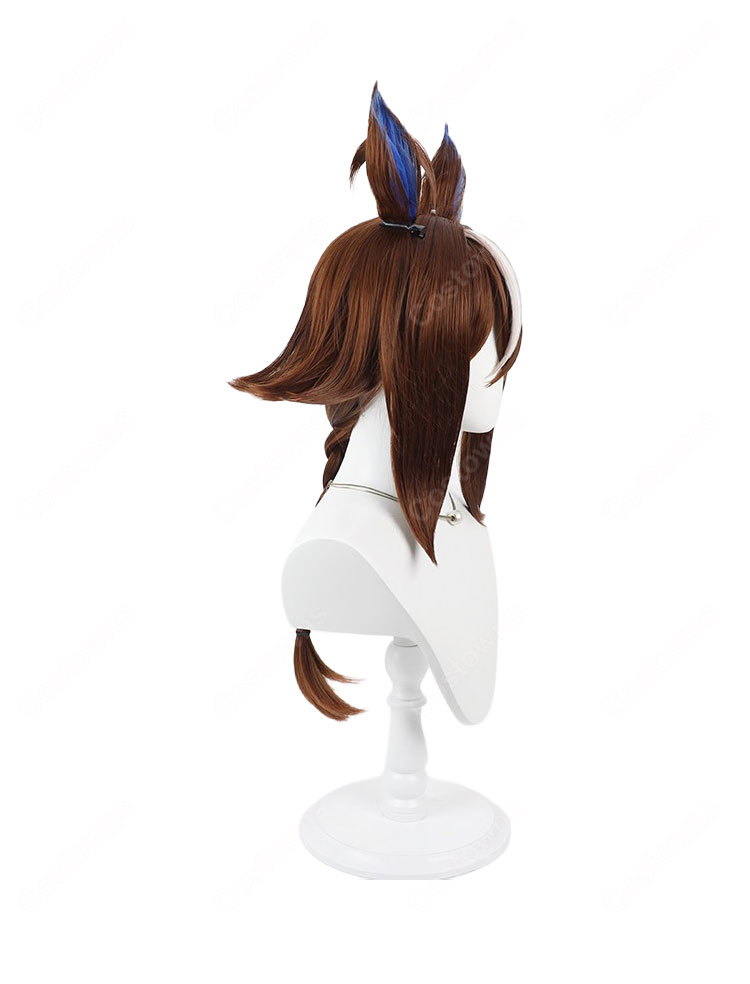 ウマ娘 プリティーダービー エピファネイア 勝負服 コスプレウィッグ 耳・尻尾・ウィッグネット付き イベント撮影向け-4