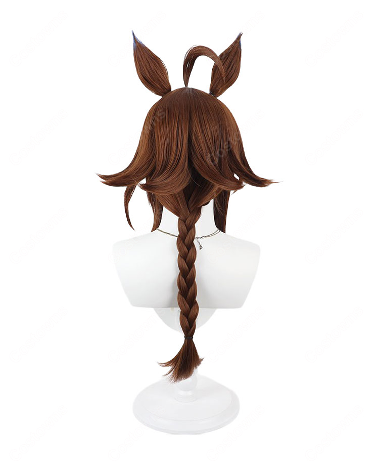 ウマ娘 プリティーダービー エピファネイア 勝負服 コスプレウィッグ 耳・尻尾・ウィッグネット付き イベント撮影向け-5