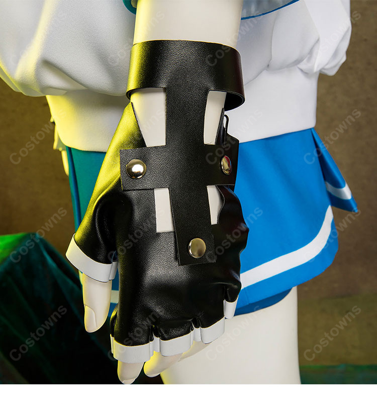 GUILTY GEAR -STRIVE- エイプリル コスプレ衣装 セーラー風トップス＆ブルースカート 帽子・手袋付き-8