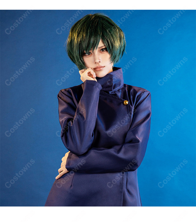 呪術廻戦 禪院真依 京都校制服 コスプレ衣装 ハイネックトップス&ワイドパンツセット-9