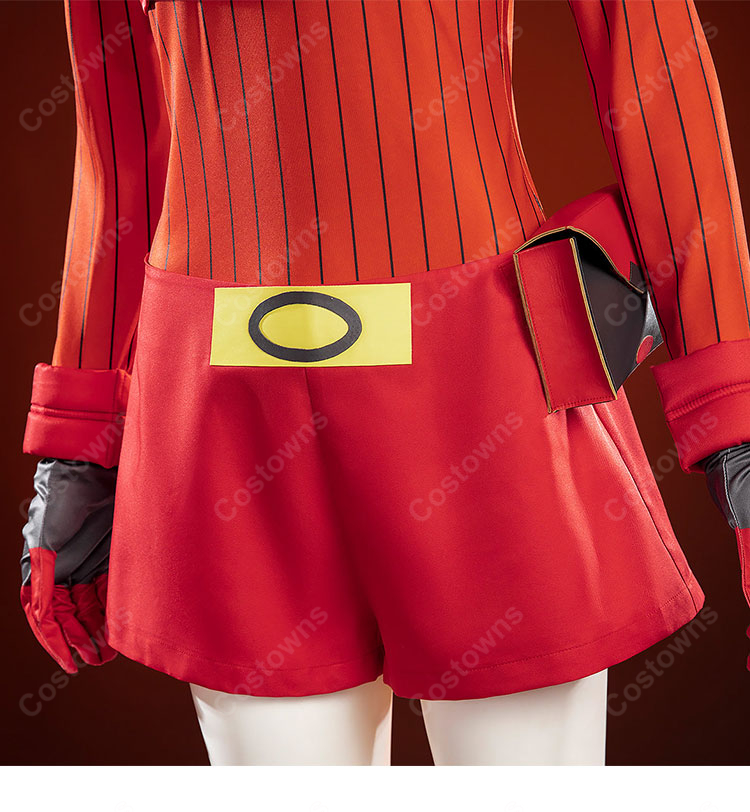 ポケットモンスター オメガルビー・アルファサファイア マグマ団のしたっぱ 女性 コスプレ衣装 ORAS版 7点セット-9