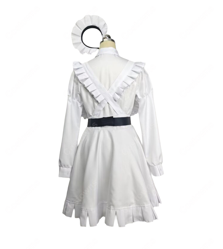 一番くじ 勝利の女神:NIKKE CHAPTER7 スノーホワイト 白メイド コスプレ衣装 7点セット-4
