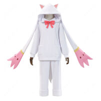 魔法少女まどか☆マギカ 鹿目まどか キュゥべえ着ぐるみパジャマVer. コスプレ衣装 上下セット 尻尾付き(魔法少女まどか☆マギカ コスプレ衣装)
