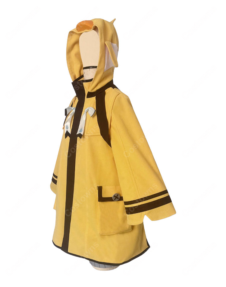 原神 星々の幻境 ぱらぱら天気雨 Weather Waddler ドール（女）Ver. コスプレ衣装 コート＆ショートパンツ-3