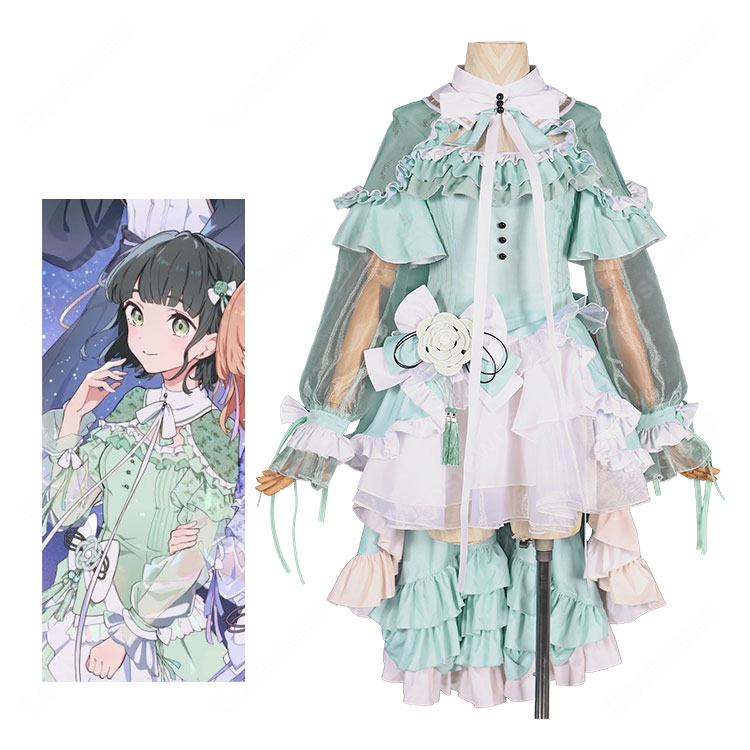 蓮ノ空女学院スクールアイドルクラブ 百生吟子 6th Live Dream ~Bloom Garden Party~ ライブキービジュアル コスプレ衣装-1