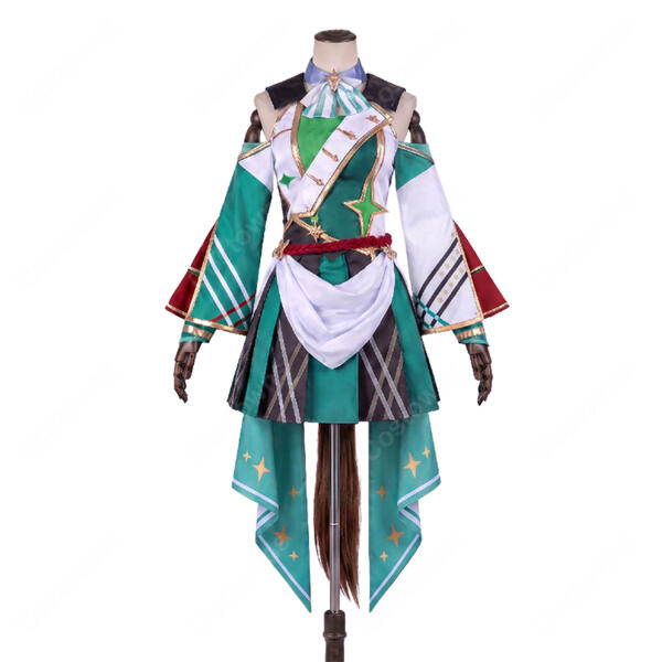 ウマ娘 プリティーダービー エフフォーリア 勝負服 コスプレ衣装 飾り物付き イベント・撮影・ステージ向け元の画像