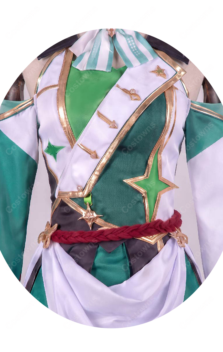 ウマ娘 プリティーダービー エフフォーリア 勝負服 コスプレ衣装 飾り物付き イベント・撮影・ステージ向け-3