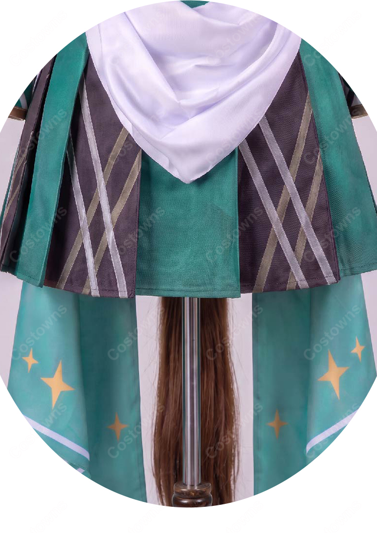 ウマ娘 プリティーダービー エフフォーリア 勝負服 コスプレ衣装 飾り物付き イベント・撮影・ステージ向け-5