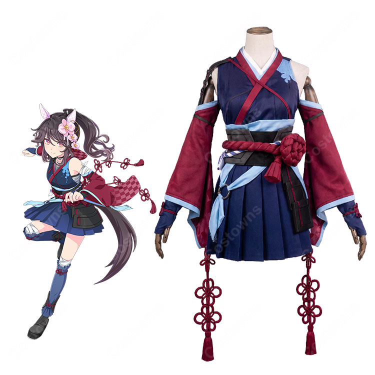 ウマ娘 プリティーダービー ファレノプシス 勝負服 コスプレ衣装 和装風デザイン 飾り物付き 撮影・イベント向け-1
