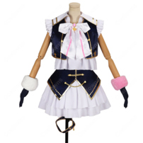 にじさんじ 家長むぎ 3D共通衣装Ver. コスプレ衣装 ネイビー×ホワイト ベスト＆フリルスカート 撮影・イベント向け(202×202)