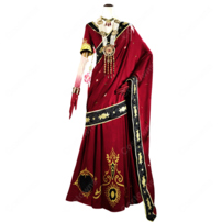 Fate/Grand Order ドゥルガー 霊基再臨第2段階 コスプレ衣装 赤×黒×金の装飾デザイン アクセサリー付き(202×202)